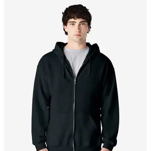 Black hoodie with zip up