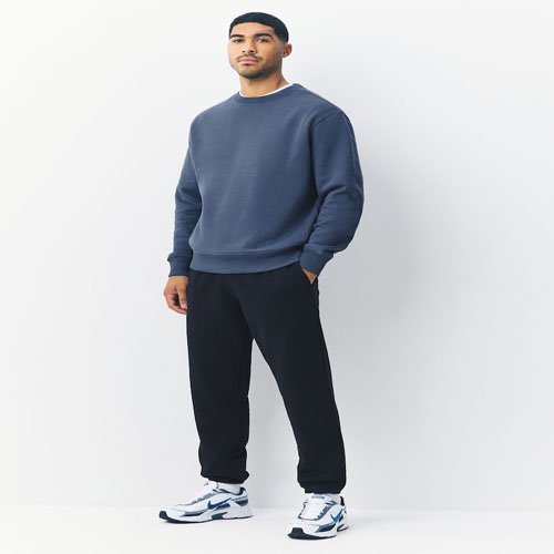 Sweat shirt steel blue