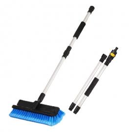 Solar Panel Cleaning Brush- Solar Brush with 12 feet Extendable Rod- Solar / Glass / Window Cleaning Brush with Telescopic Extendable Pole- Telescopic Wash Brush