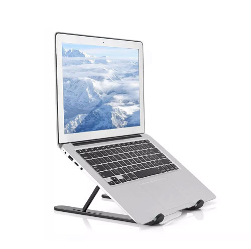 Foldable Portable Laptop Stand 6-Level Angle Adjustable White