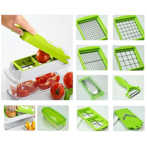 Nicer Dicer Vegetable & Fruits Cutter - Green