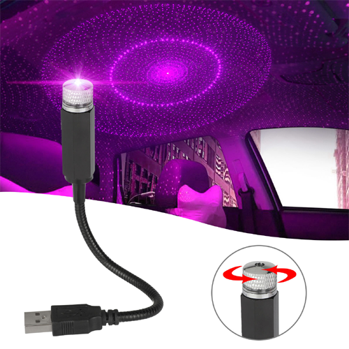 Car Projection Lamp Atmosphere Lamp USB Car Roof Star Light