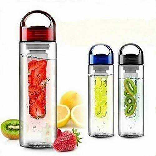 700ML BPA Free Plastic Fruit Infuser Water Bottle With Filter Leakproof Sport Hiking Camping Drink Shaker Bottle