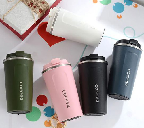 Stainless Steel BPA Free Coffee Cup Thermos With Lid Tumbler Travel Car Mug Thermos Mugs Fruit Juice Milk Drinking Coffee Cups