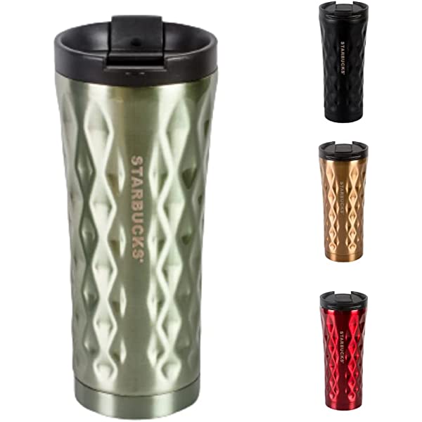 Starbucks Stainless Steel Portable Thermal Travel Mug with Double Wall Design Keeps Temperature and Cold for 6 Hours, Thermal Thermos for Travel - 500ml -Red