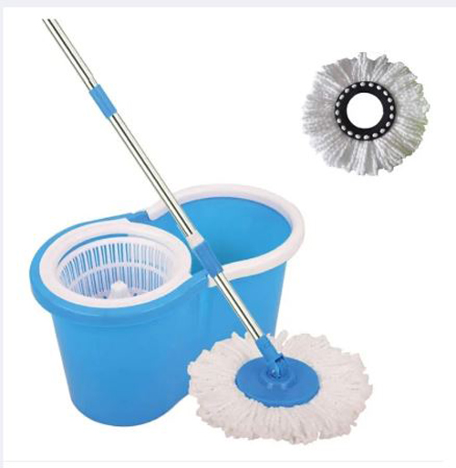 Spin Mop - Easy Spin Magic Mop Set - 360 Degree Microfiber Mop Head Home Clean Tools Microfiber