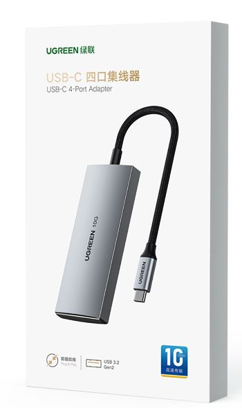 UGreen UGREEN 30758 USB-C TO 2XUSB + 2XUSB-C 4-PORT HUB 10GBPS