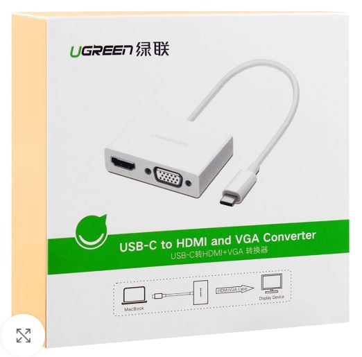 UGREEN 30843 Type C To HDMI+VGA Converter
