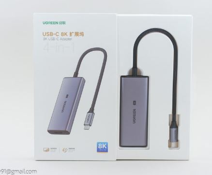 UGREEN 50629 USB-C 8K 4-IN-1 3XUSB 3.0, HDMI ADAPTER