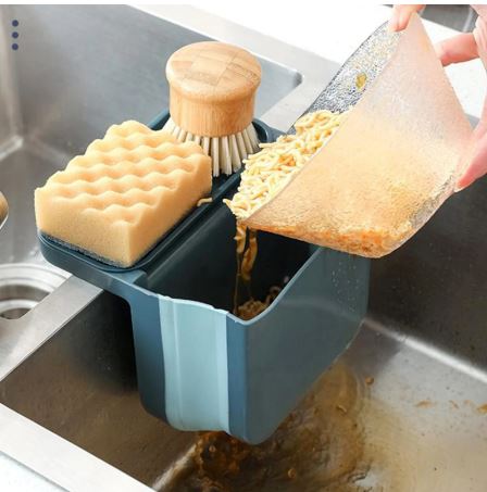 Kitchen Sink Strainer Drain Fruit Vegetable Drainer Basket Self-standing Leftover Food Sink Garbage Filter Kitchen Sink Gadgets