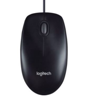 Logitech M90 Wired USB 1000 DPI Mouse – Black